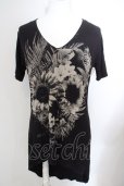 画像1: CIVARIZE / Growth 変形デザインスカルロングTシャツ 44 ブラック O-24-04-24-010-CI-to-YM-OS (1)