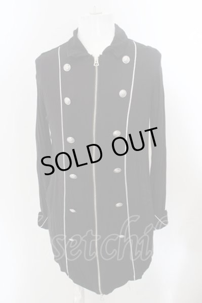 画像1: CIVARIZE / Empyrean ナポレオンデザインロングシャツ 44 ブラックｘシルバー O-24-04-24-012-CI-sh-YM-OS (1)
