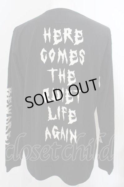 画像2: Moonage Devilment(清春) / GRAPHIC L/S T-SHIRT TYPE B カットソー 44 ブラック O-24-04-24-013-MO-to-YM-ZT425 (2)