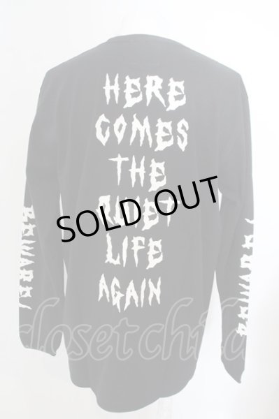 画像2: Moonage Devilment（清春） / GRAPHIC L/S T-SHIRT TYPE B　カットソー 46 ブラック O-24-04-24-014-MO-to-YM-ZT425 (2)