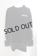 【セール】Moonage Devilment（清春） / GRAPHIC L/S T-SHIRT TYPE B　カットソー 48 ブラック O-24-04-24-015-MO-to-YM-ZT420