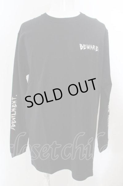 画像1: Moonage Devilment（清春） / GRAPHIC L/S T-SHIRT TYPE A カットソー 46 ブラック O-24-04-24-018-MO-to-YM-ZT420 (1)