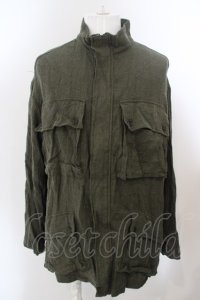 【WINTERセール】Moonage Devilment（清春） / EGO TRIPPINGコラボ PARATROOPER SMOCK ジャケット 46 カーキ O-24-04-24-020-MO-ja-YM-ZT084