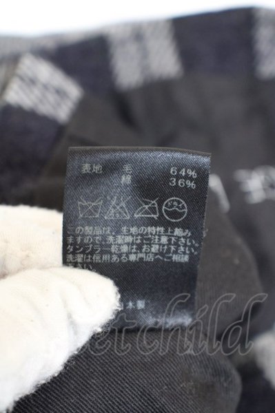 画像3: Moonage Devilment(清春) / ウールチェックベスト 44 ブラックxグレー O-24-04-24-025-Mo-to-YM-ZT083 (3)
