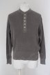 画像1: MR.OLIVE / COMA COTTON WAFFLE KNITTING CLASSIC ニット S グレー O-24-04-24-028-MR-to-YM-ZT083 (1)