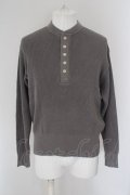 【WINTERセール】MR.OLIVE / COMA COTTON WAFFLE KNITTING CLASSIC ニット S グレー O-24-04-24-028-MR-to-YM-ZT083