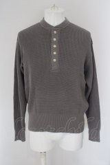 MR.OLIVE / COMA COTTON WAFFLE KNITTING CLASSIC ニット S グレー O-24-04-24-028-MR-to-YM-OS