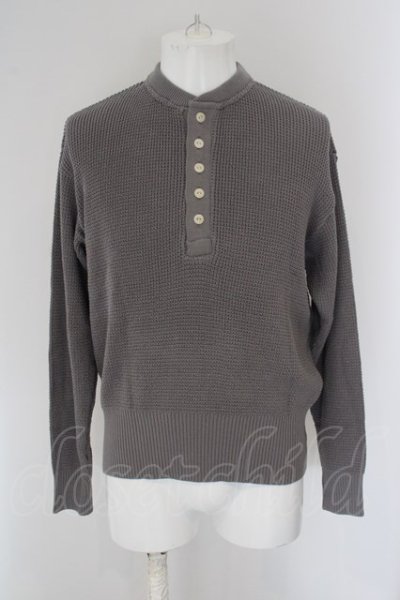 画像1: MR.OLIVE / COMA COTTON WAFFLE KNITTING CLASSIC ニット S グレー O-24-04-24-028-MR-to-YM-ZT419