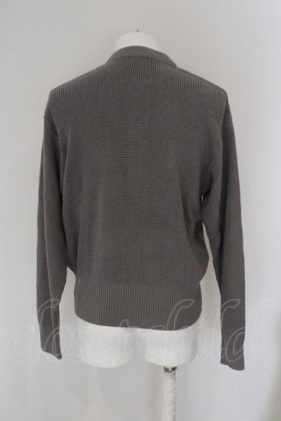 画像2: MR.OLIVE / COMA COTTON WAFFLE KNITTING CLASSIC ニット S グレー O-24-04-24-028-MR-to-YM-ZT419