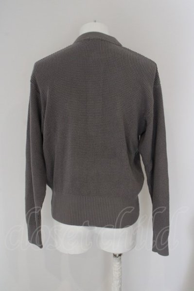 画像2: MR.OLIVE / COMA COTTON WAFFLE KNITTING CLASSIC ニット S グレー O-24-04-24-028-MR-to-YM-ZT083 (2)