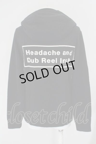 画像2: Moonage Devilment(清春) / Headache and Dub Reel Inch スタッズフーディーパーカー M ブラック O-24-04-24-033-Mo-ja-YM-ZT186 (2)