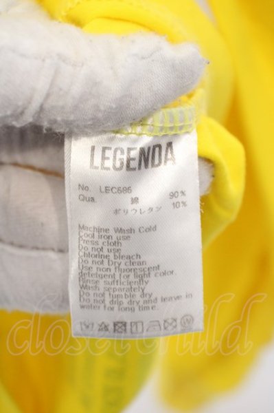 画像4: LEGENDA / オーバーサイズカットソー  イエロー O-24-04-26-029-LE-to-YM-ZT256 (4)