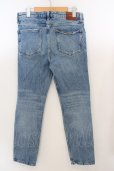 画像2: ZARA / THE HW SLIM ダメージデニムパンツ EU38 ライトインディゴ O-24-04-26-035-ZA-pa-YM-ZT431 (2)