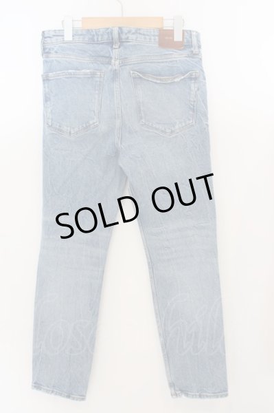 画像2: ZARA / THE HW SLIM ダメージデニムパンツ EU38 ライトインディゴ O-24-04-26-035-ZA-pa-YM-ZT216 (2)