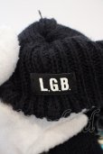 画像4: LGB / BERET/BCR ニットキャップ F ブラックｘブルーグレイｘアイボリー O-24-04-26-039-LG-za-YM-OS (4)