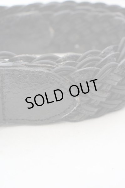 画像3: TORNADO MART / コーティング編み込みベルト F ブラック O-24-04-26-041-TO-za-YM-OS (3)