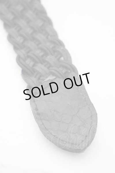 画像4: TORNADO MART / コーティング編み込みベルト F ブラック O-24-04-26-041-TO-za-YM-OS (4)