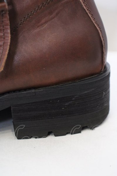 画像6: Black by VANQUISH / レイヤードシュリンクブーツ 2 ブラウン O-24-04-26-042-Bl-sho-YM-ZT-S003 (6)