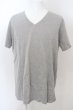 画像1: NO ID. / CパールヴァティシルケットスムースVネックTシャツ 2 グレー O-24-04-26-006-NO-ts-YM-ZT455 (1)