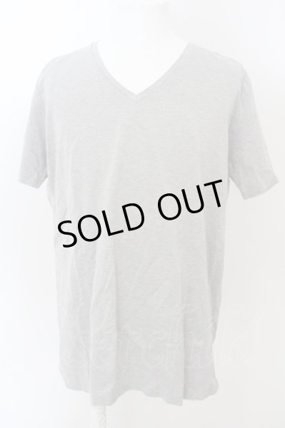 画像1: NO ID. / CパールヴァティシルケットスムースVネックTシャツ 2 グレー O-24-04-26-006-NO-ts-YM-ZT455 (1)