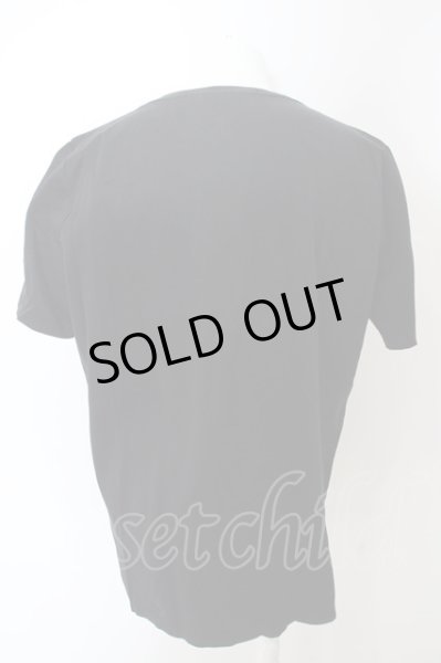 画像2: NO ID. / CパールヴァティシルケットスムースVネックTシャツ 2 ブラック O-24-04-26-007-NO-ts-YM-ZT476 (2)