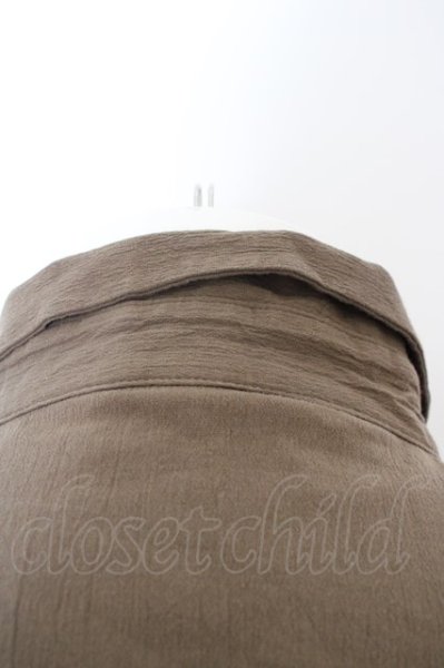 画像3: NO ID. / Cストレッチクレープショートカラーシャツ 2 カーキ O-24-04-26-008-NO-sh-YM-ZT104 (3)