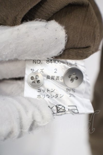 画像5: NO ID. / Cストレッチクレープショートカラーシャツ 2 カーキ O-24-04-26-008-NO-sh-YM-ZT104 (5)