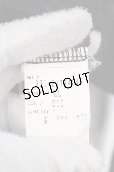 画像3: Zero by TORNADO MART / スラブテト麻ジャケット LL ブラック O-24-04-26-013-Ze-ja-YM-ZT431 (3)