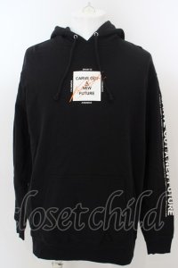 【WINTERセール】GOSTAR DE FUGA / KEEP IN MINDプリントパーカー 44 ブラック O-24-04-26-019-GO-to-YM-ZT136