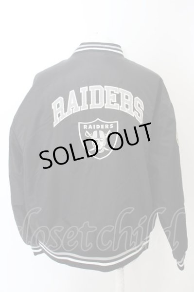 画像2: A'gem / ナイロンパッチスタジャン F ブラック O-24-04-26-020-A'-ou-YM-ZT256 (2)