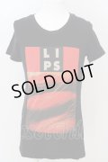 LGB / HSC/M【メンズ1】　LIPS Tシャツ 1 ブラック O-24-04-26-021-LG-ts-YM-ZT483