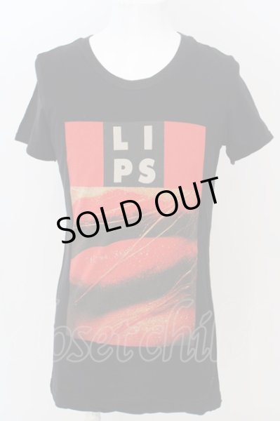 画像1: LGB / HSC/M【メンズ1】　LIPS Tシャツ 1 ブラック O-24-04-26-021-LG-ts-YM-ZT483 (1)
