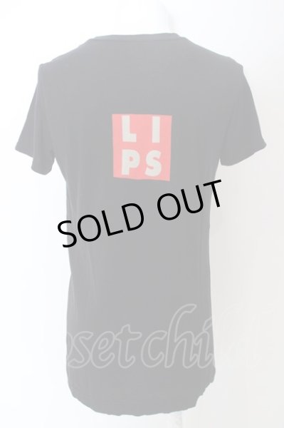 画像4: LGB / HSC/M【メンズ1】　LIPS Tシャツ 1 ブラック O-24-04-26-021-LG-ts-YM-ZT483 (4)