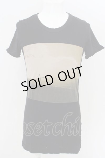 画像1: LGB / CONTINUOUS OF THE MOMENT CROSS/M【メンズ1】　Tシャツ 1 ブラック O-24-04-26-024-LG-ts-YM-ZT483 (1)