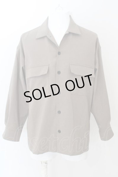 画像1: MR.OLIVE / STRETCH WEATHER　CLOTH-BIG SILHOUTTE シャツジャケット S オリーブ O-24-04-26-026-MR-sh-YM-ZT256 (1)