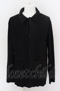 ZARA / リブミディシャツジャケット EU L ブラック O-24-04-28-006-ZA-ja-YM-OS