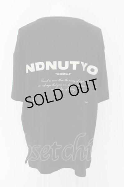 画像2: NIL DUE / NIL UN TOKYO / SWEAT BIG TEE USED BLACK Tシャツ  ブラック O-24-04-28-001-NI-ts-YM-ZT091 (2)