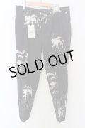 ZARA / 総柄スラックス 44 ブラック O-24-04-28-010-ZA-pa-YM-ZT090
