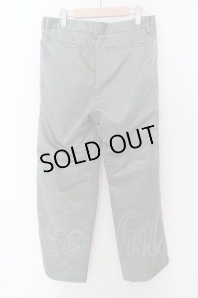 画像2: LOVELESS / WATER REPELLENT ナイロンワイドパンツ L グリーン O-24-04-28-013-LO-pa-YM-ZT090 (2)