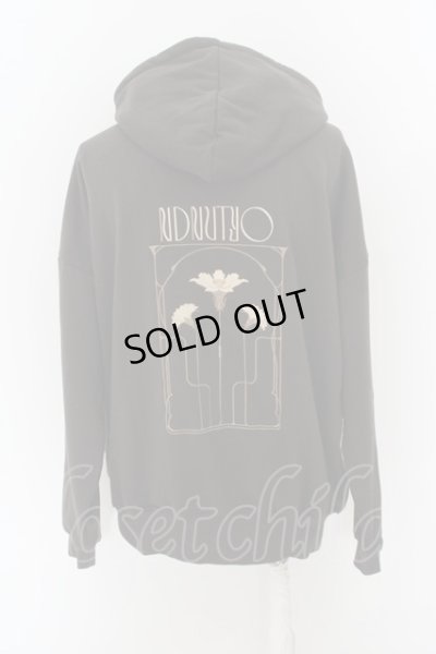 画像2: NIL DUE / NIL UN TOKYO / EMBROIDERY FLOWER HOODIE F チャコール O-24-04-28-003-NI-to-YM-ZT091