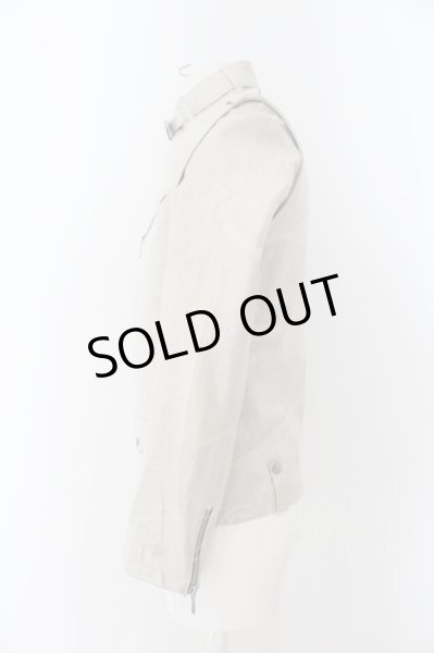 画像2: TORNADO MART / ピッグレザー2WAYライダースジャケット M クリーム O-24-05-06-002-TO-ja-YM-ZT-M100 (2)