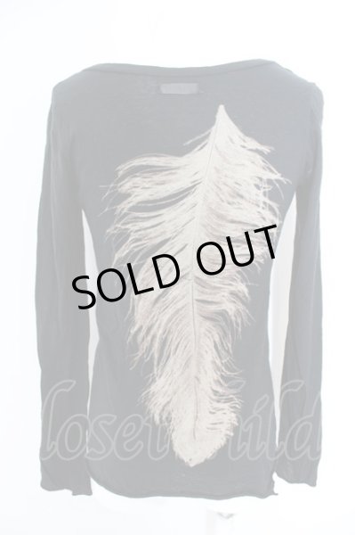 画像1: IFSIXWASNINE / BLACK FEATHERS/LSV カットソー 0 ブラック O-24-05-06-035-IF-to-YM-OS (1)