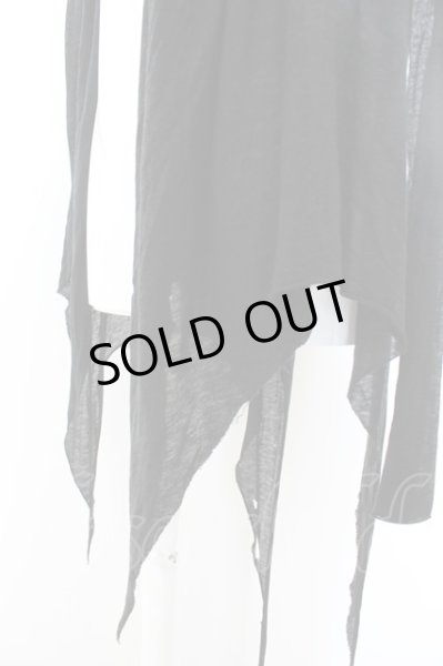 画像2: IFSIXWASNINE / CARDI-3　カッティングイレヘムカーディガン 0 ブラック O-24-05-06-049-IF-to-YM-ZT88 (2)