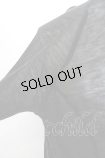 画像4: IFSIXWASNINE / CARDI-3　カッティングイレヘムカーディガン 0 ブラック O-24-05-06-049-IF-to-YM-ZT88 (4)