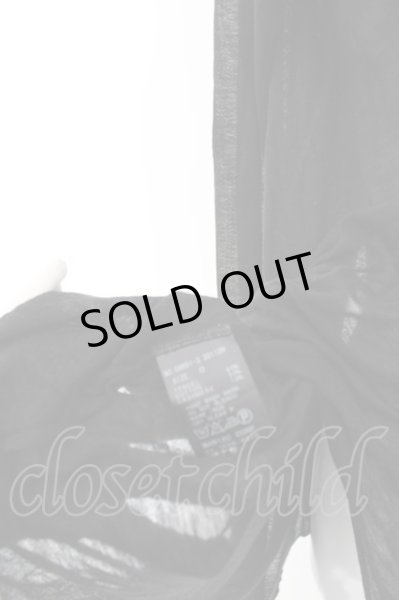 画像6: IFSIXWASNINE / CARDI-3　カッティングイレヘムカーディガン 0 ブラック O-24-05-06-049-IF-to-YM-ZT88 (6)