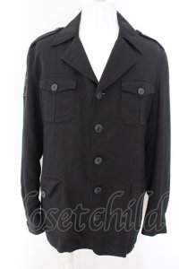 BLACK HONEY CHILI COOKIE / Emblem Military Blouson ジャケット 3 ブラック O-24-05-06-060-BL-ja-YM-ZT87