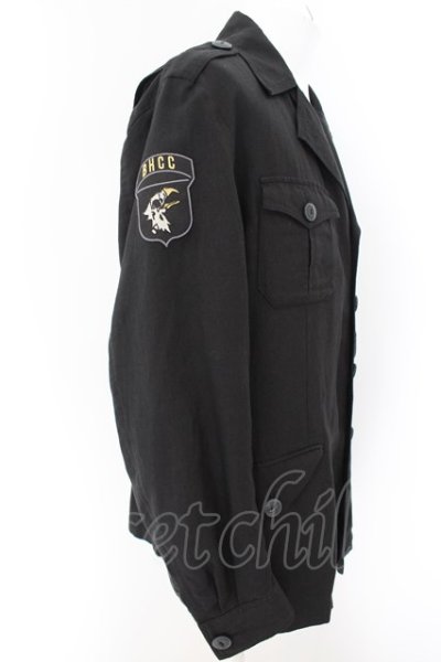 画像2: BLACK HONEY CHILI COOKIE / Emblem Military Blouson ジャケット 3 ブラック O-24-05-06-060-BL-ja-YM-ZT87