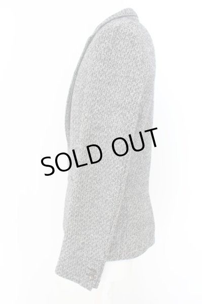 画像2: Zero by TORNADO MART / メランジ杢ニットテーラードジャケット L グレー O-24-05-06-005-Ze-ja-YM-ZT92 (2)