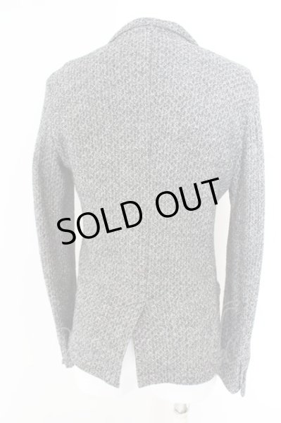 画像3: Zero by TORNADO MART / メランジ杢ニットテーラードジャケット L グレー O-24-05-06-005-Ze-ja-YM-ZT92 (3)