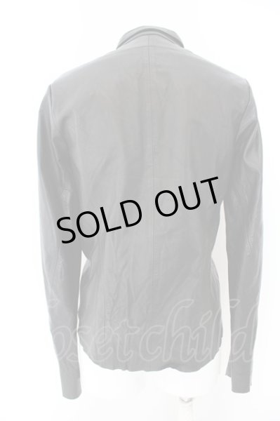 画像4: Moonage Devilment（清春） /  x S'exprimerコラボ　ホースレザーシャツ 44 ブラック O-24-05-06-064-MO-sh-YM-ZT-ML012 (4)